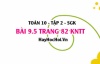 Bài 9.5 trang 82 Toán 10 tập 2 Kết nối tri thức